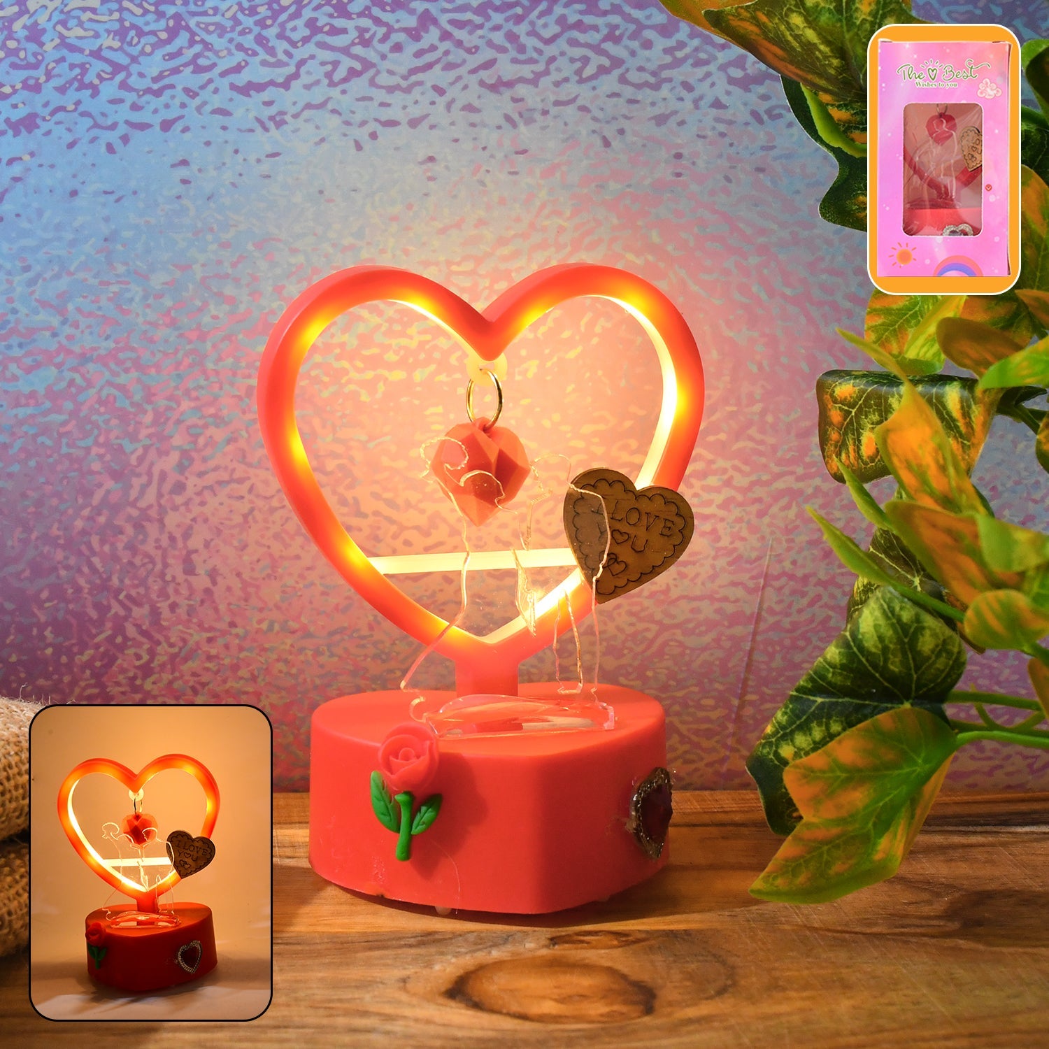 This Romantic Heart-Shaped LED Light Showpiece (1 Pc) This Romantic Heart-Shaped LED Light Showpiece (1 Pc)